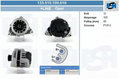 CV PSH 135510100010 -  Генератор
